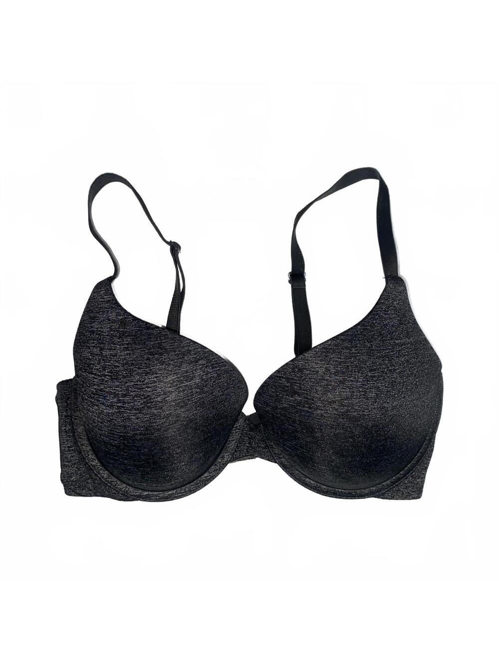 Victoria's Secret 34D Perfect Coverage Bra Gray Heather Padded Underwire
